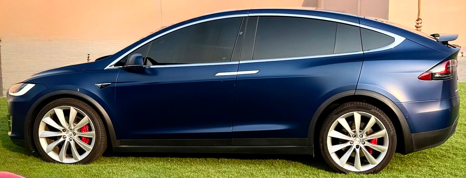 Blue Tesla Model X P100D 2017